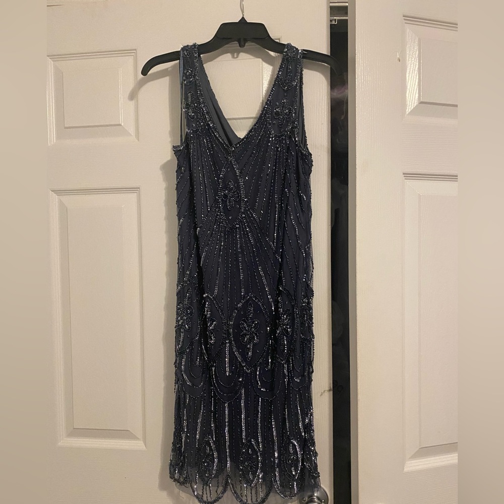 Sequin Blue Sparkling Party Dress